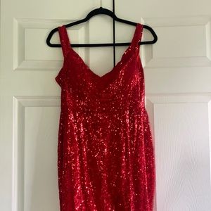 Red prom/evening dress size - 10